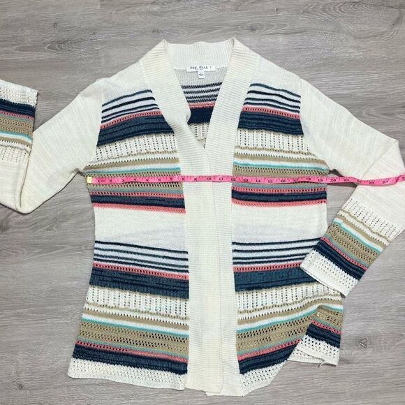 Say What  Fair Isle Knit Cardigan Open Sweater Womens Sz L - Picture 9 of 16